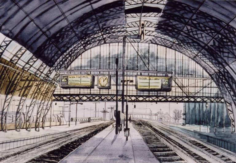 Winter Morning Platform in Amsterdam - Wendy Rylance