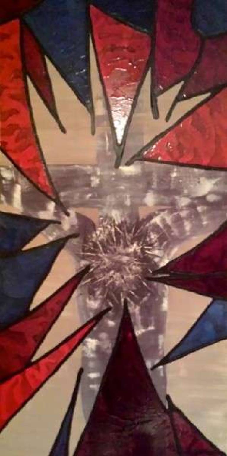 Christ Outside a Derelict Church - Wendy Rylance