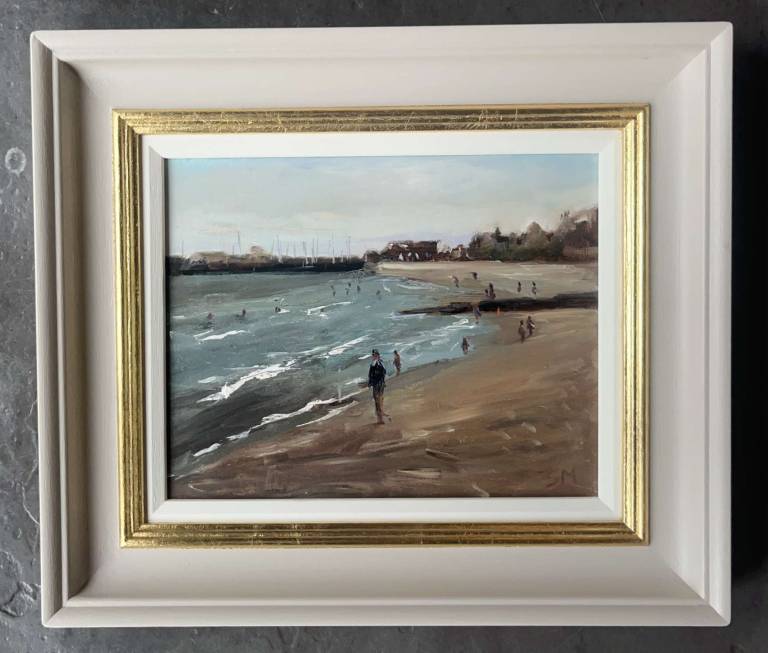 Swimmers at Lyme Regis - Sandy Morgan