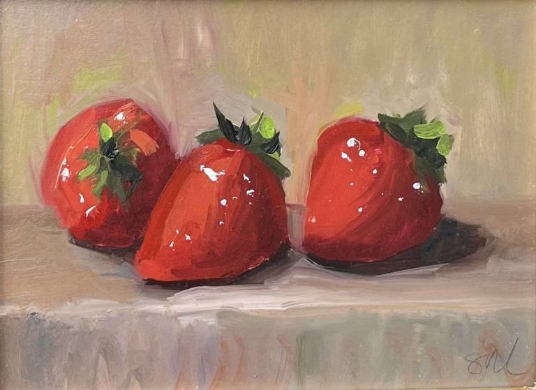 A Trio of Strawberries - Sandy Morgan