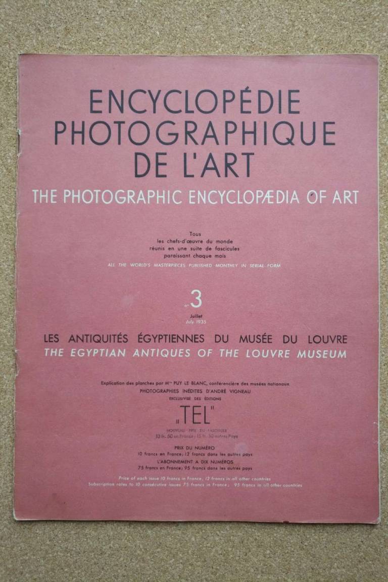 ENCYCLOPÉDIE PHOTOGRAPHIQUE DE L'ART : LE MUSÉE DU LOUVRE The Photographic Encyc - Egyptian Antiquities