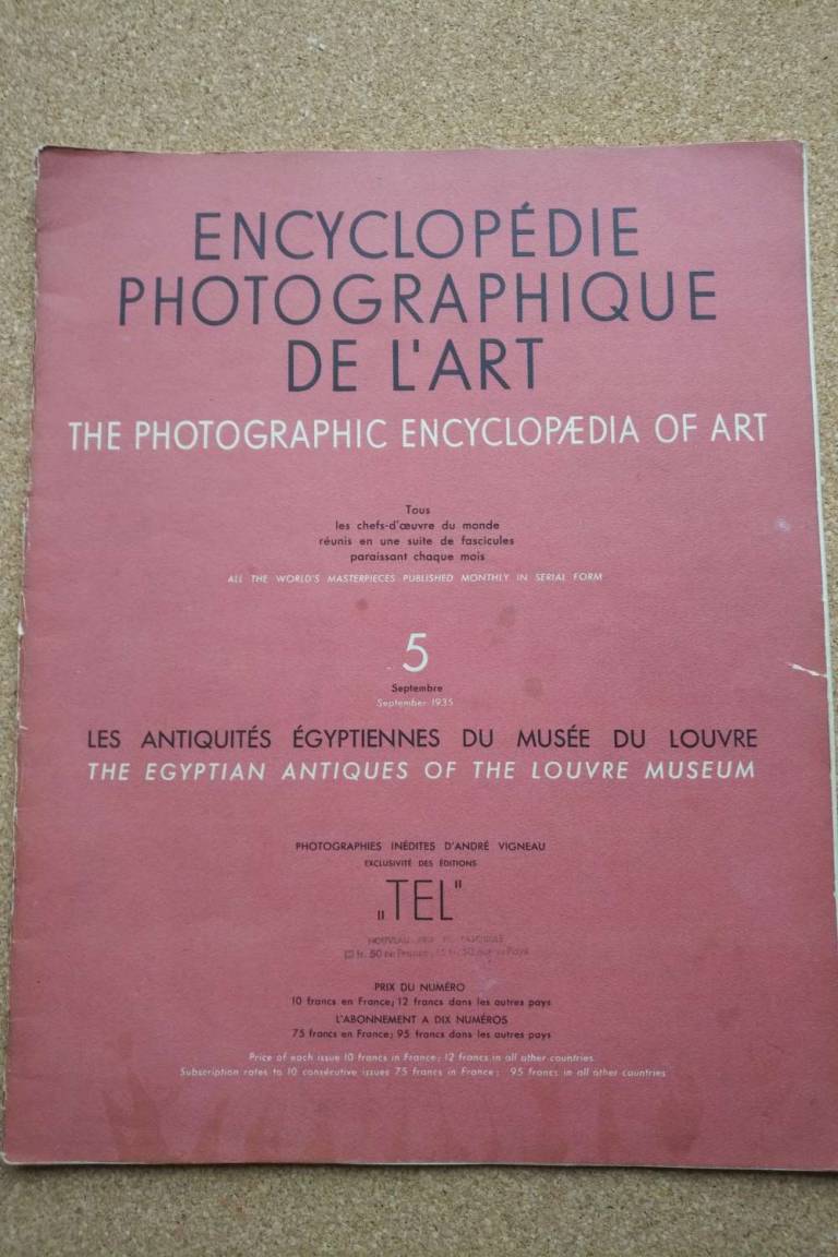 ENCYCLOPÉDIE PHOTOGRAPHIQUE DE L'ART : LE MUSÉE DU LOUVRE The Photographic Encyc - Egyptian Antiquities