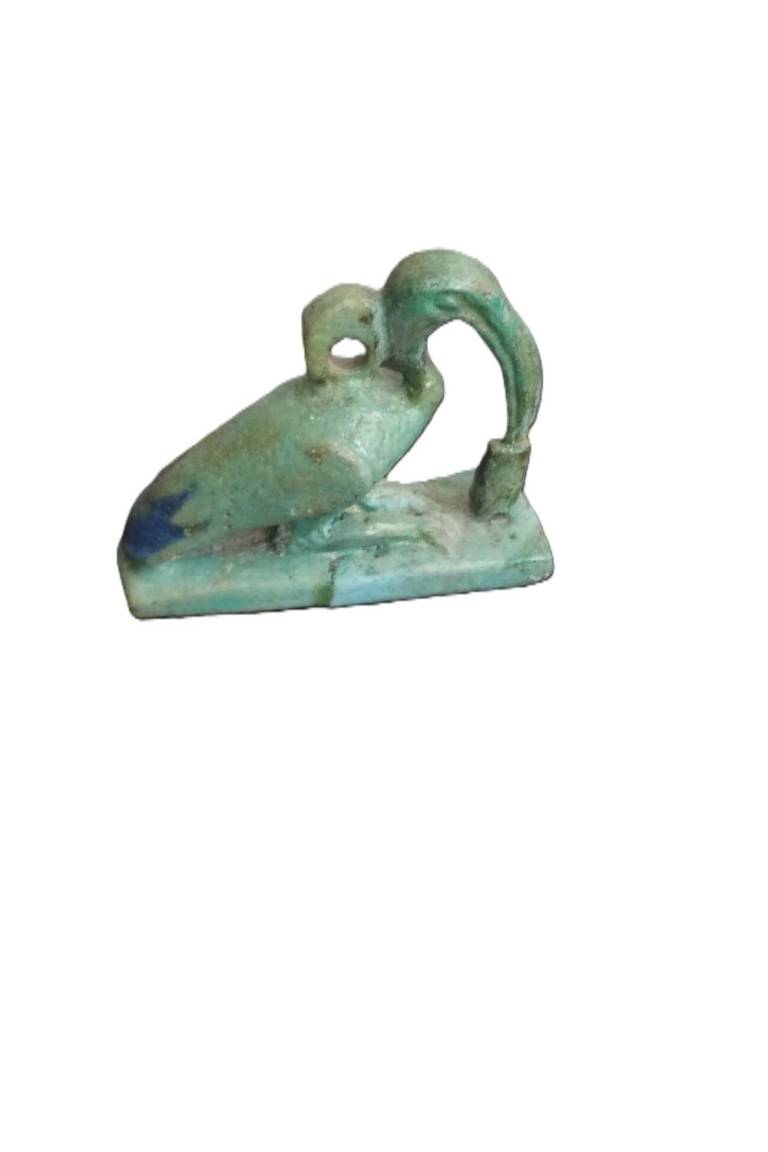 Egyptian composition amulet of Thoth in Ibis form - Egyptian Antiquities