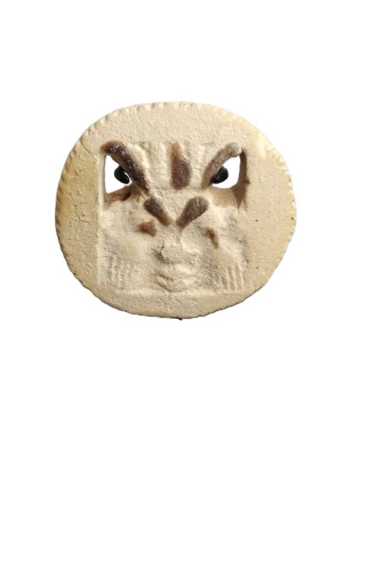 Egyptian Faience amulet of Bes  Late Period c. 715 - 332 BC - Egyptian Antiquities