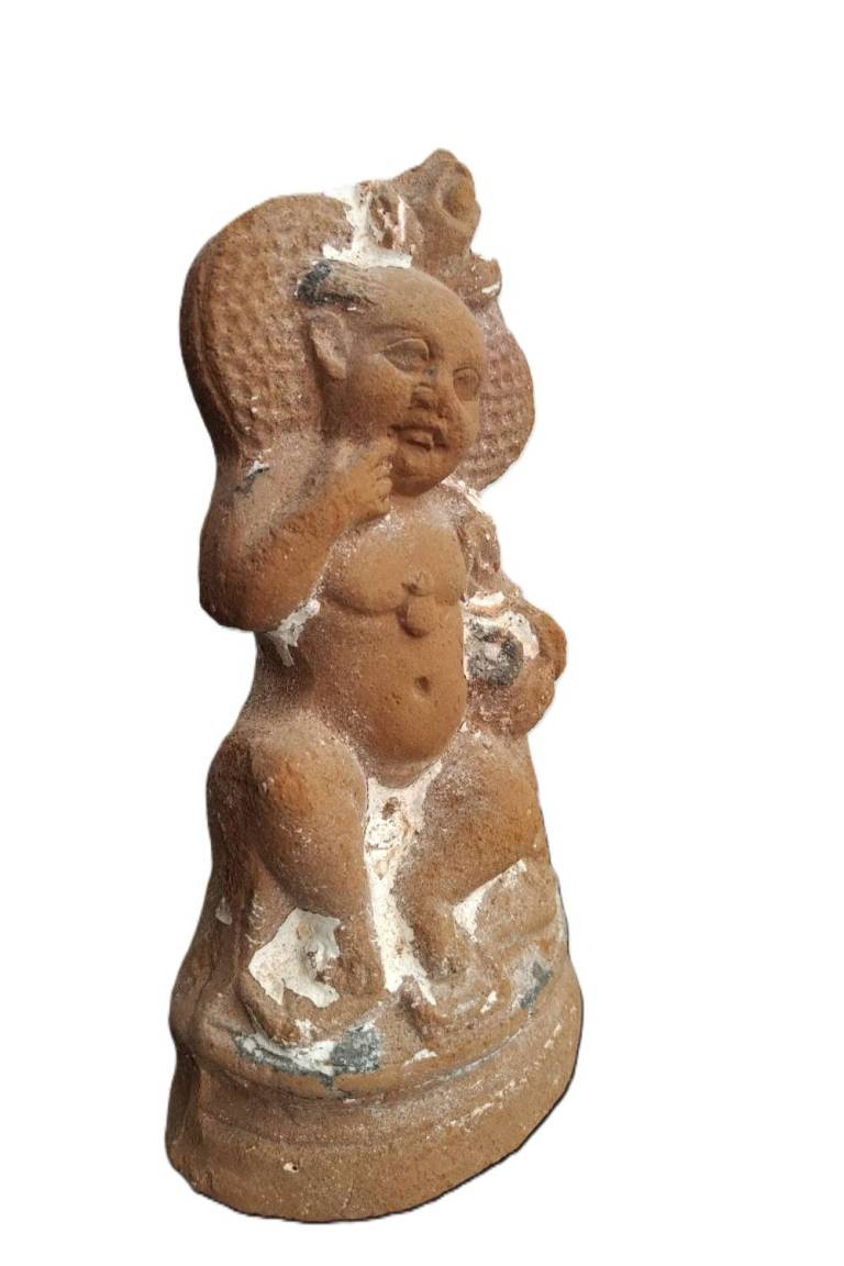 Greco-Roman Pottery figure of Harpokrates   Egypt Circa 100 BC - Egyptian Antiquities