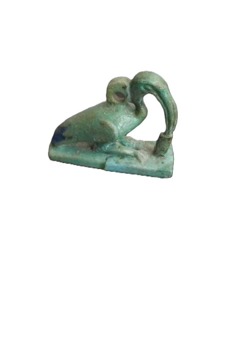 Egyptian composition amulet of Thoth in Ibis form - Egyptian Antiquities