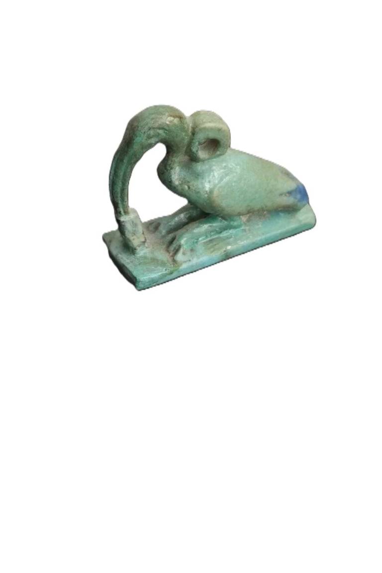 Egyptian composition amulet of Thoth in Ibis form - Egyptian Antiquities
