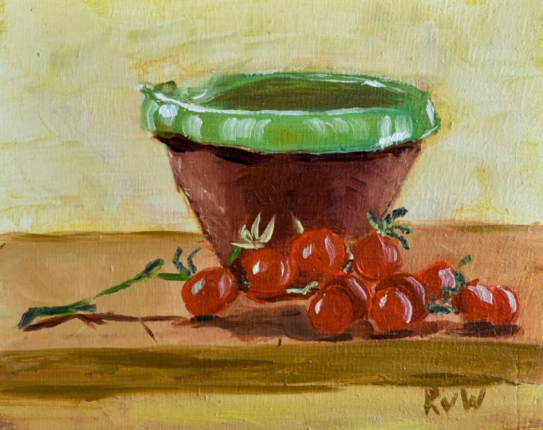 Tian with tomatoes - Ronell van Wyk