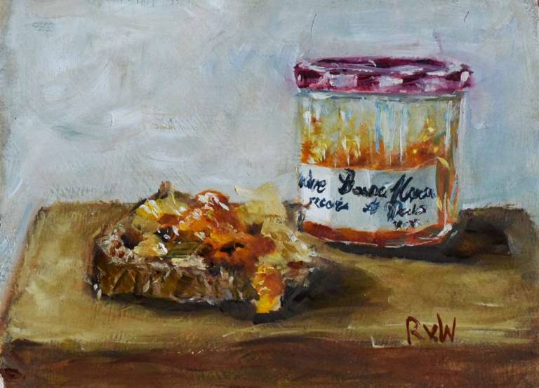 Bonne maman confiture and baguette - Ronell van Wyk