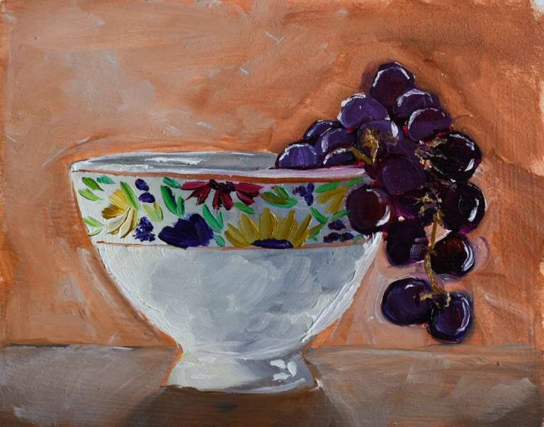 Bowl with grapes - Ronell van Wyk