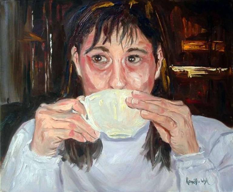 Sipping coffee - Ronell van Wyk