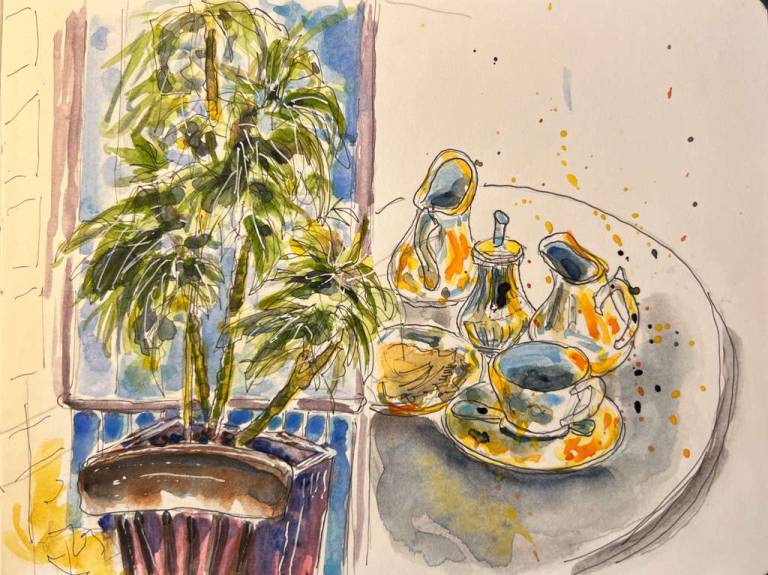 Sketching in the coffeeshop - Ronell van Wyk