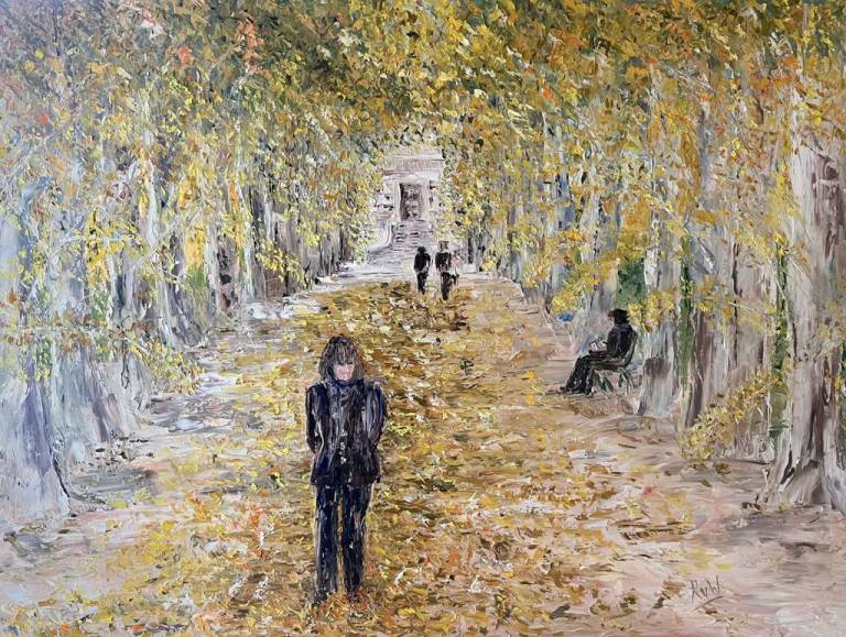 Autumn trees in oil - Ronell van Wyk