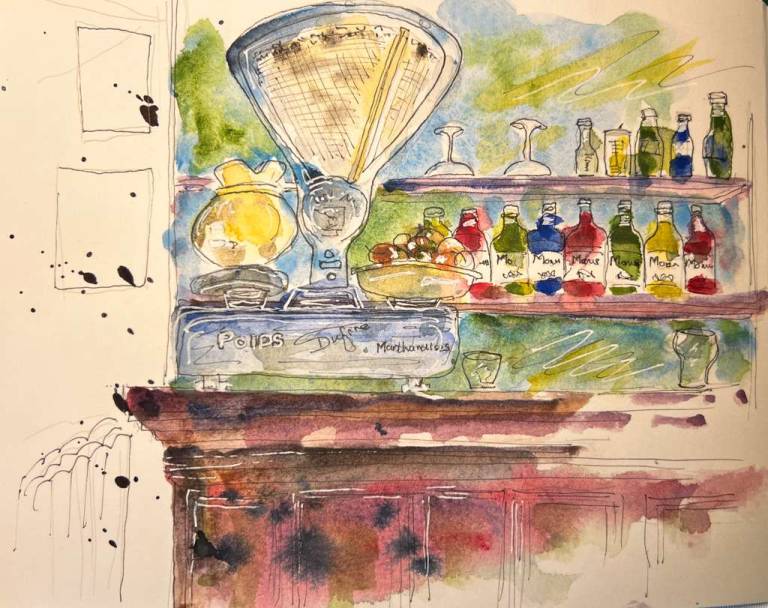 Sketching in the coffeeshop - Ronell van Wyk