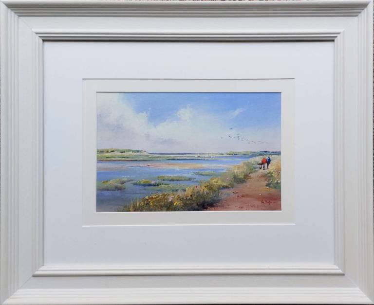 Coastal Path Burnham overy, towards Gun Hill - Ken Burton