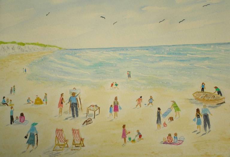 An Artist's Day at the Seaside - Linda Mauldon