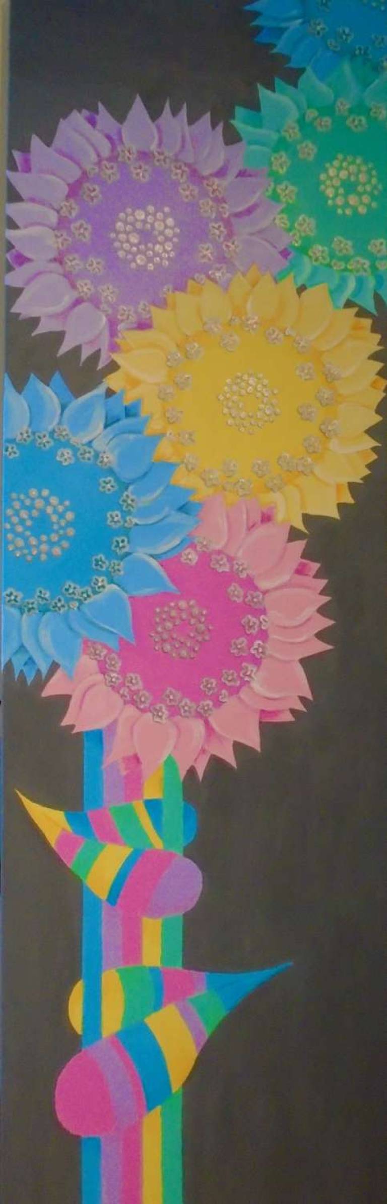 Bunch of Sunflowers - Pastel colours - Jo Sargisson