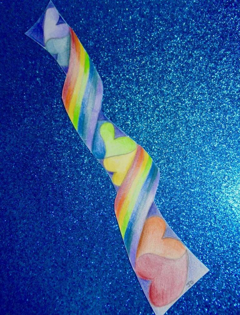 Rainbow Love Twist - glitter - Jo Sargisson