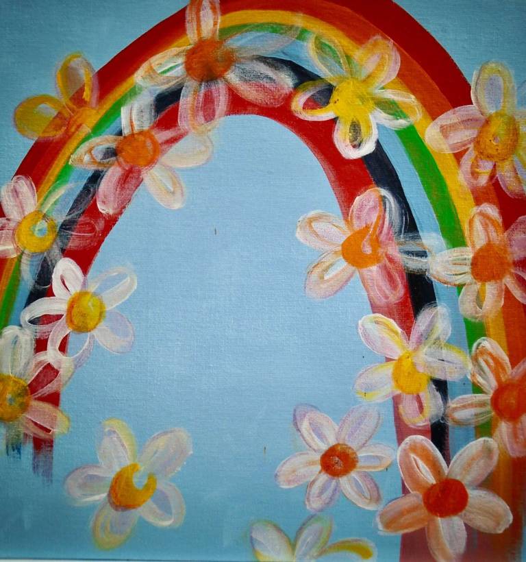 Rainbow and Daises - Jo Sargisson