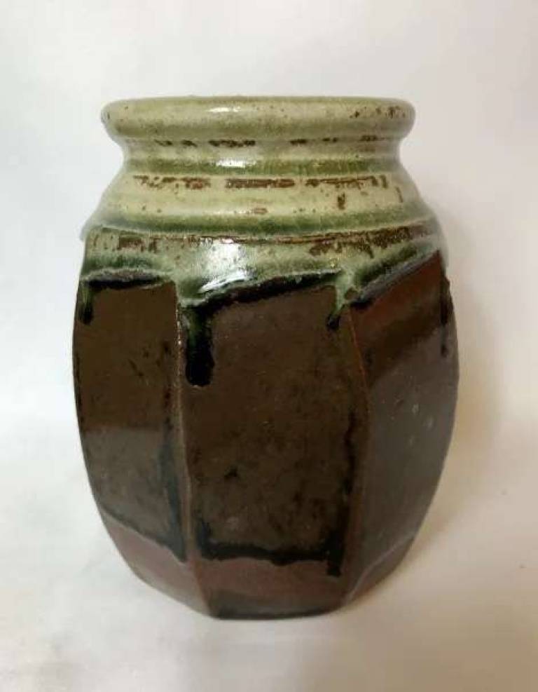 Richard Batterham - Cut Sided Stoneware Jar (small)