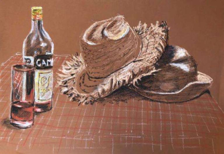 Straw hat and Campari - Jules Hoare