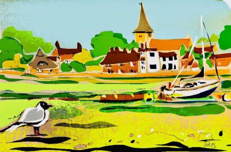 Bosham with black headed gull. - Jules Hoare