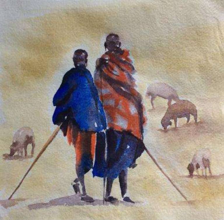 Maasai shepherds - Jules Hoare