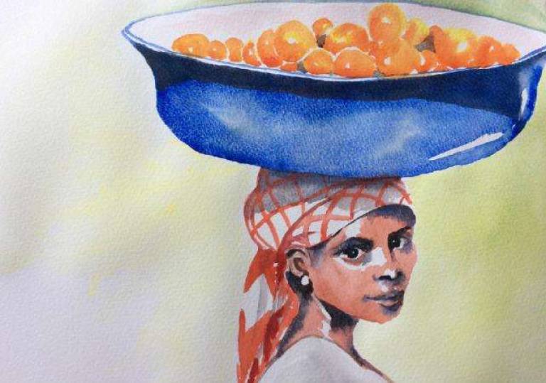 Girl with oranges - Jules Hoare