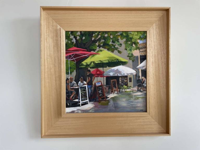 France Green parasol in ST.REMY - Jules Hoare