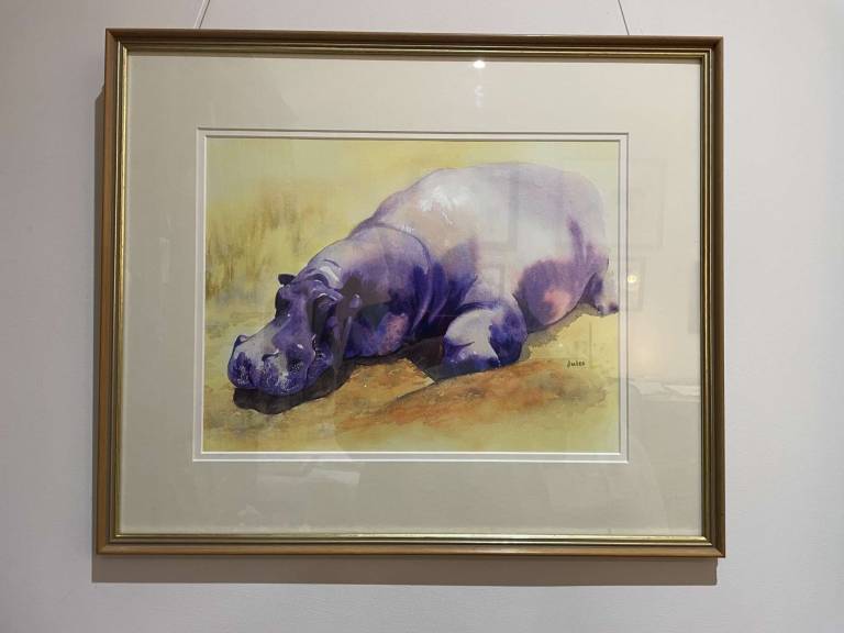 Beached hippo - Jules Hoare