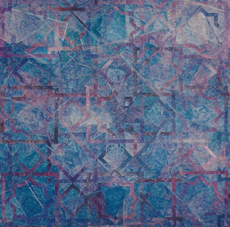 Turquoise and Purple Screen I - Stephanie Oates