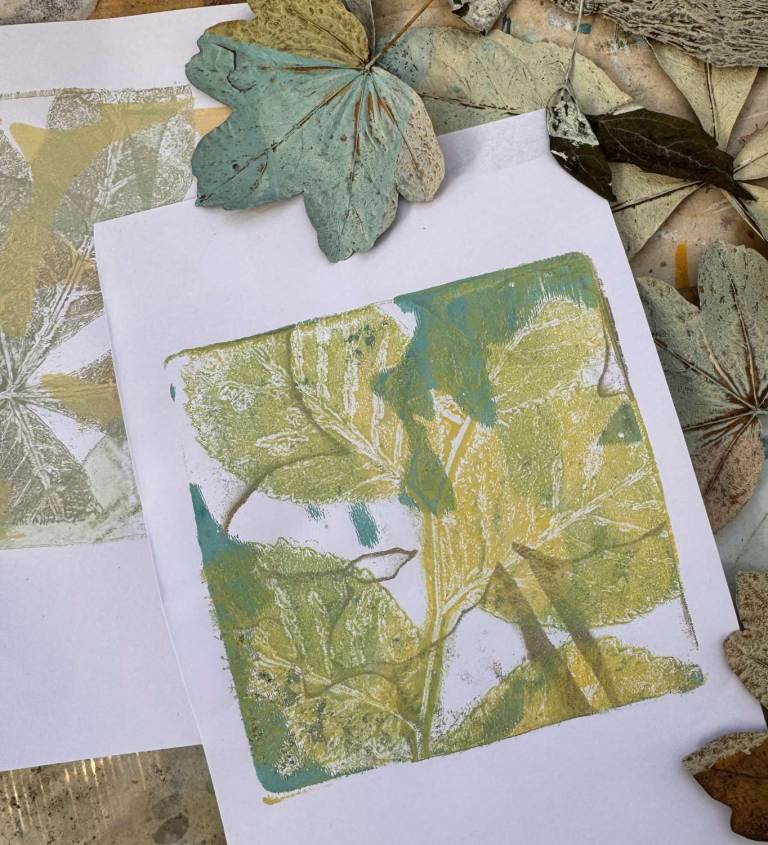 Botanical mono-printing - Roberta Hopkins