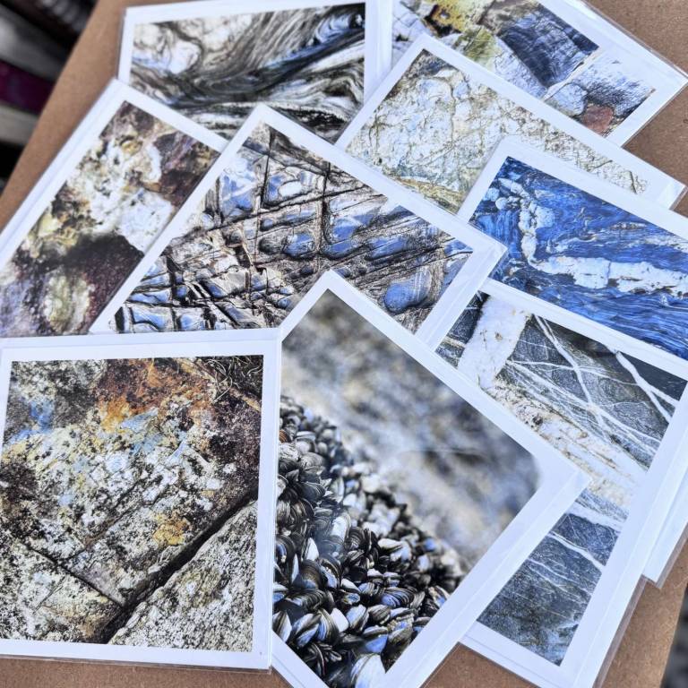 Lucky Dip Pack of 4 Rock Greetings Cards - Roberta Hopkins