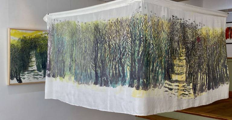 Woodcut Gallery Hang 1 - Lyn O'Neill