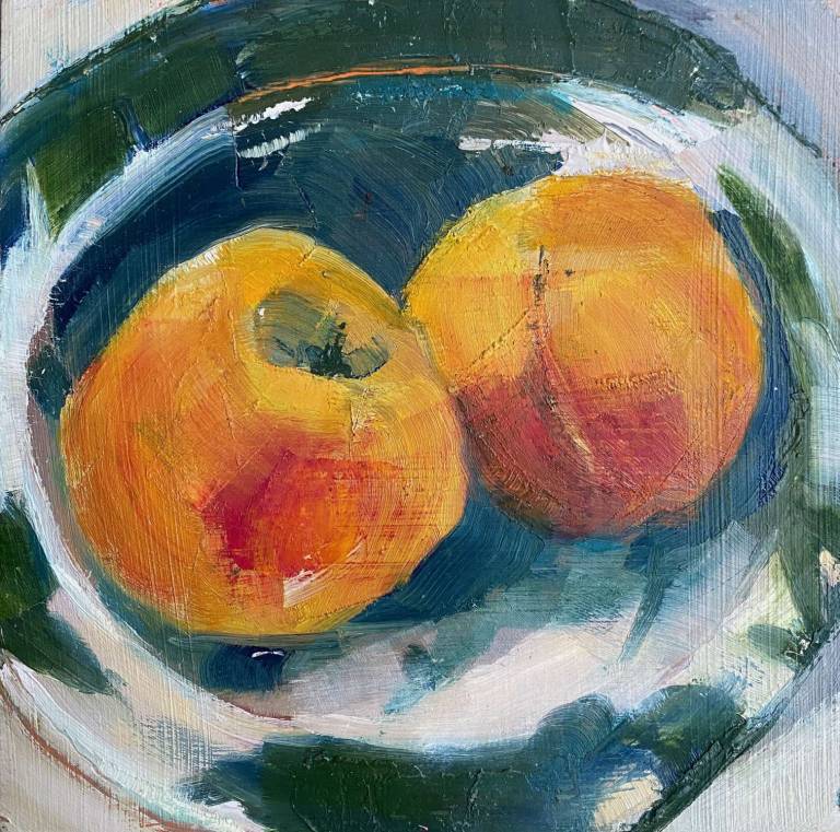 Peaches in Bozzi bowl - Lyn O'Neill