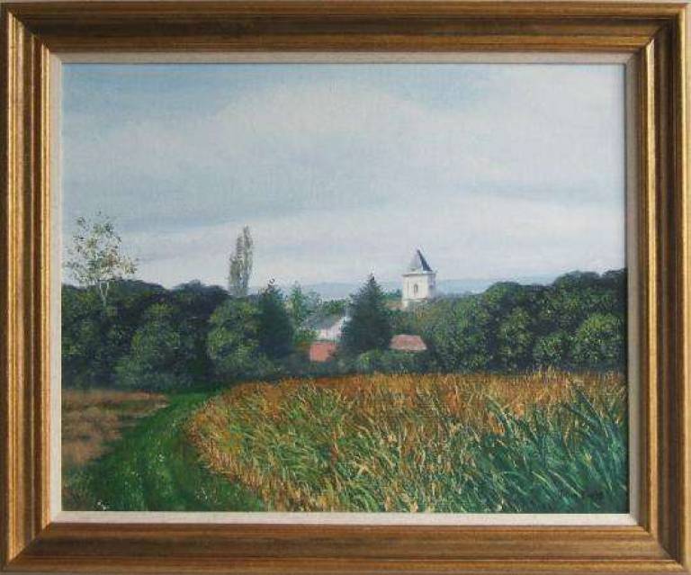 Maize Field in Burgundy - John Field