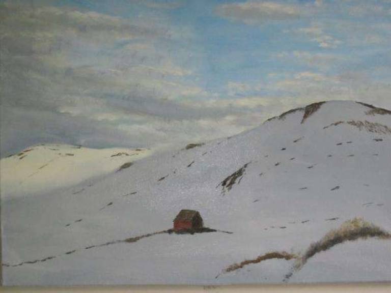 Mountain Cottage in Snowfield - John Field