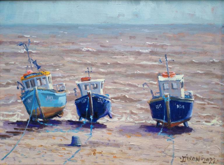 Fishing boats, Beer, Devon. 2022. - Andrew Cochrane Dixon