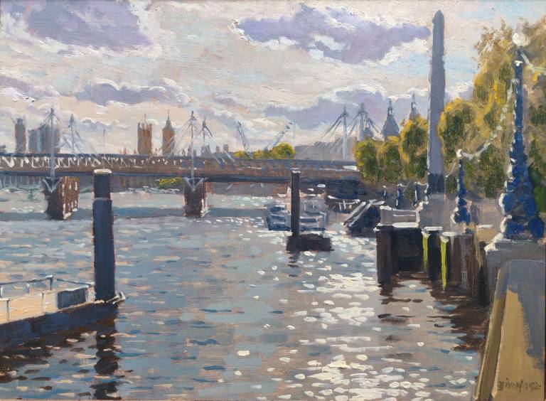 Cleopatra's Needle, Thames embankment. - Andrew Cochrane Dixon