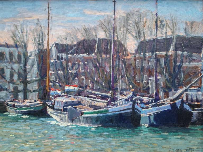 Barges at Dordrecht, Holland. - Andrew Cochrane Dixon