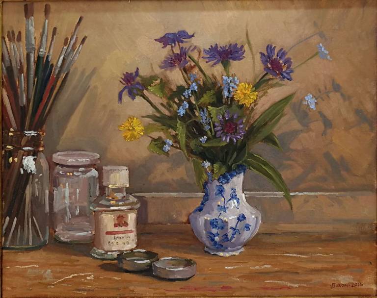 Wild flowers in the studio. - Andrew Cochrane Dixon