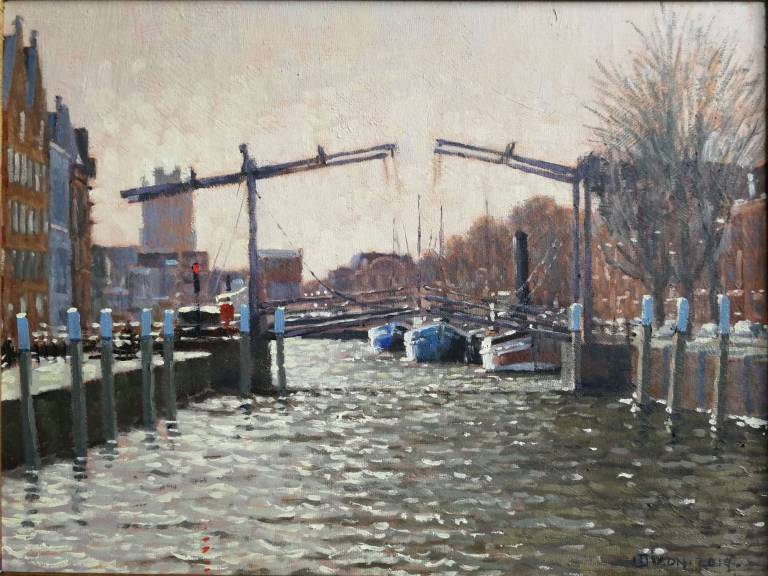 Damage Bridge, Dordrecht. 2019. (Shown in The Mall Galleries). - Andrew Cochrane Dixon