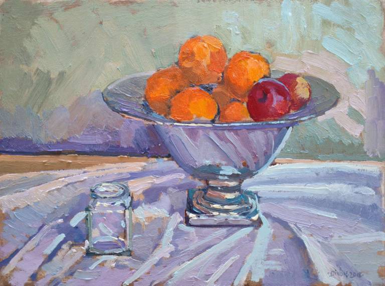 Still life with fruit bowl. - Andrew Cochrane Dixon