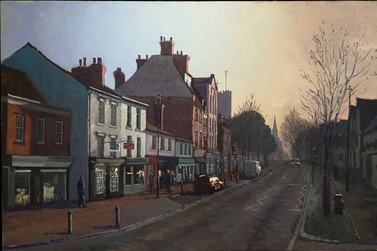 Berkhamsted High Street, early morning. - Andrew Cochrane Dixon