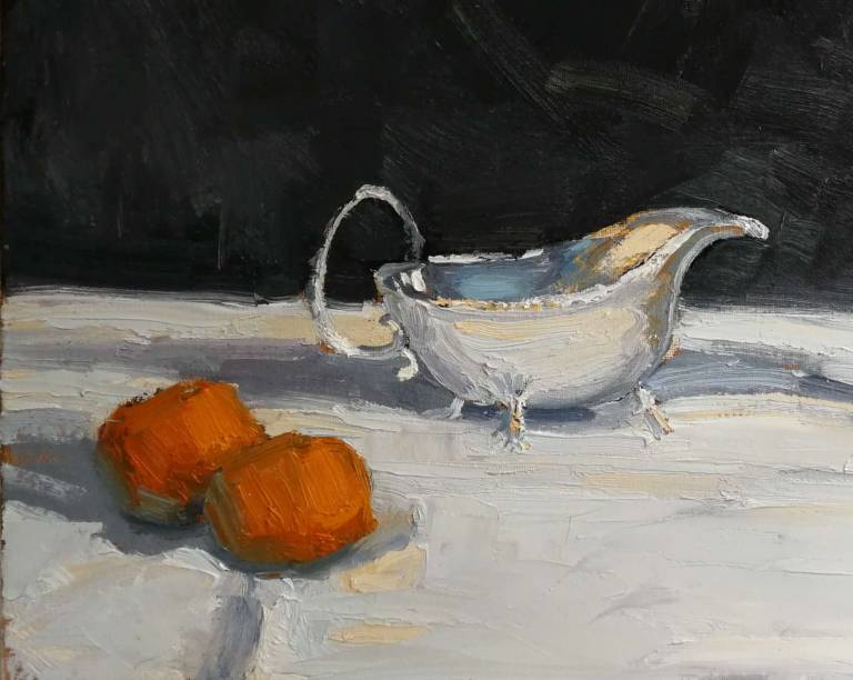 Still life with oranges, detail. - Andrew Cochrane Dixon