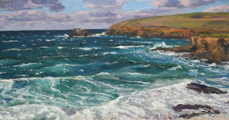 Blow hole, Trevone bay, Cornwall,  2020. - Andrew Cochrane Dixon