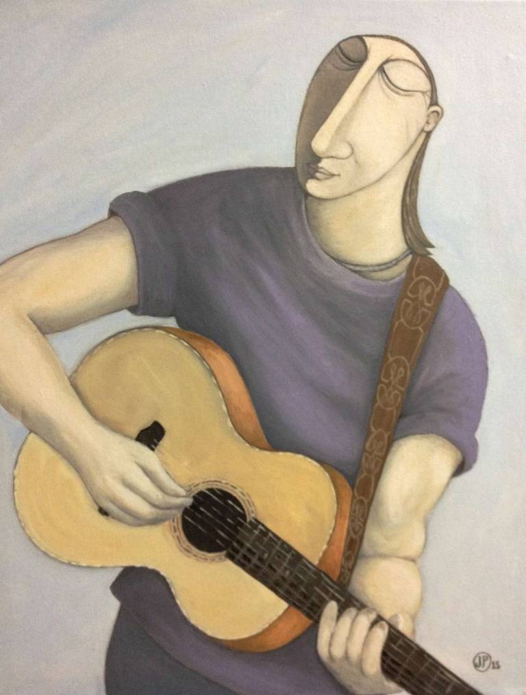 The Guitarist with Brown strap - Joanna powell