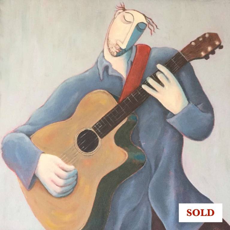 The Guitarist with Red Strap - Joanna powell