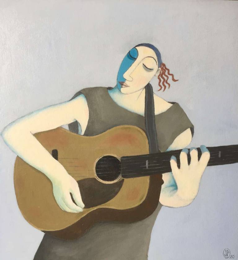 The Guitarist in Khaki - Joanna powell