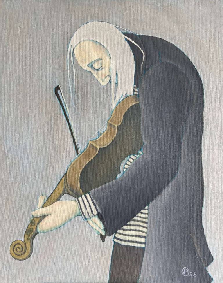 The Fiddler with long hair - Joanna powell